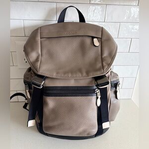 Coach Taupe and Black Men's Backpack COACH Trek backpack MSRP $695 rare color